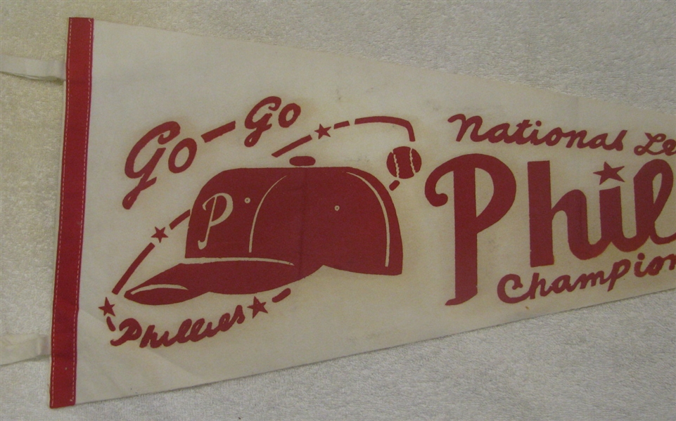 1964 PHILADELPHIA PHILLIES N.L. CHAMPIONS PHANTOM PENNANT
