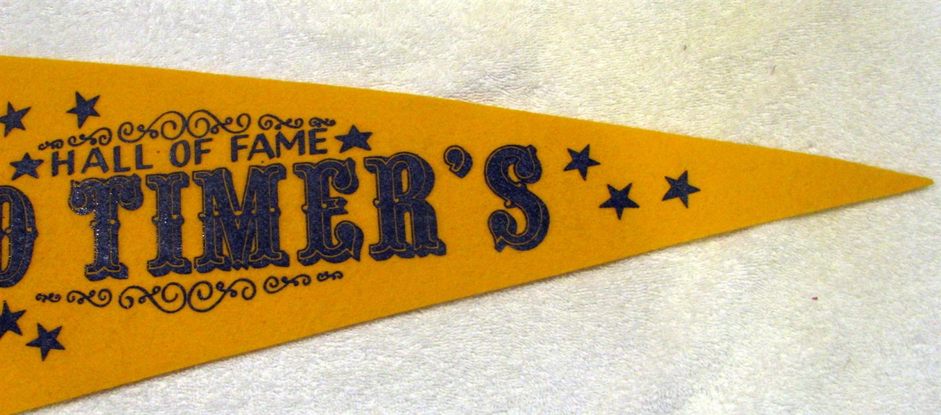 60's/70's OLD TIMER'S PENNANT w/PLAYER NAMES