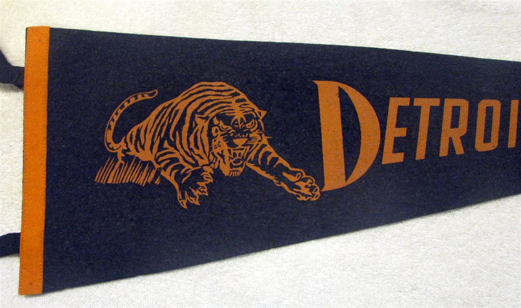 50's DETROIT TIGERS 3/4 SIZE PENNANT