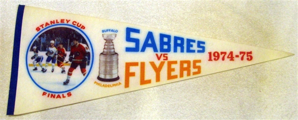 1974-75 STANLEY CUP FINALS PENNANT- FLYERS vs SABRES