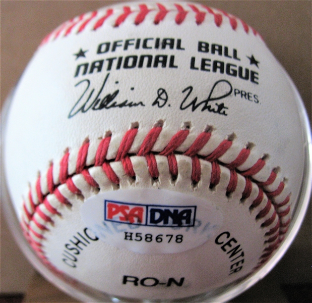 SANDY KOUFAX SIGNED BASEBALL w/PSA