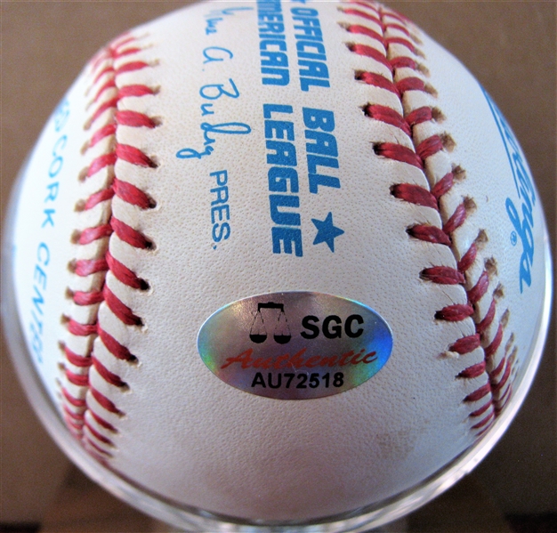  FRANK CROSETTI SIGNED BASEBALL w/SGC COA