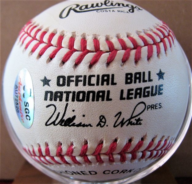 BOB GIBSON SIGNED BASEBALL w/SGC COA