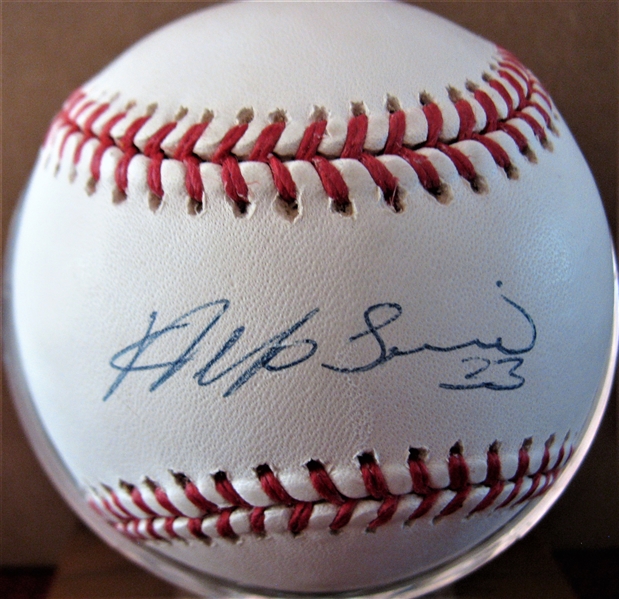 ALFONSO SORIANO SIGNED BASEBALL w/SGC COA