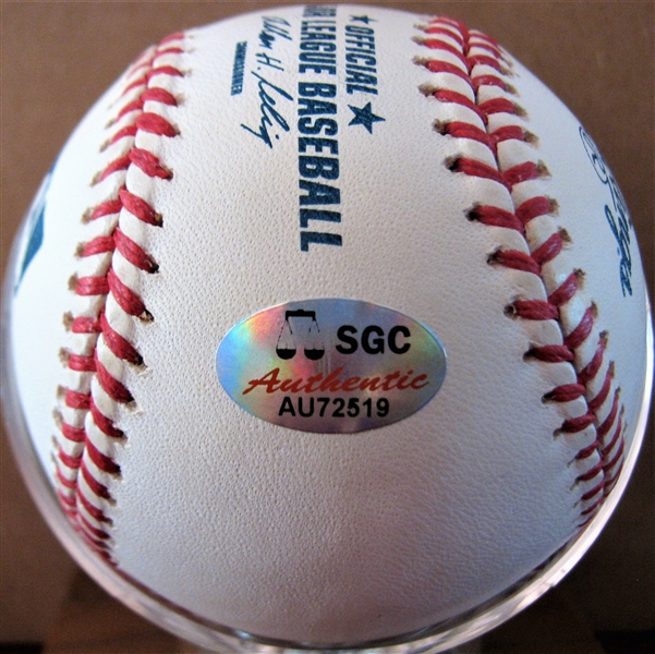 ALFONSO SORIANO SIGNED BASEBALL w/SGC COA