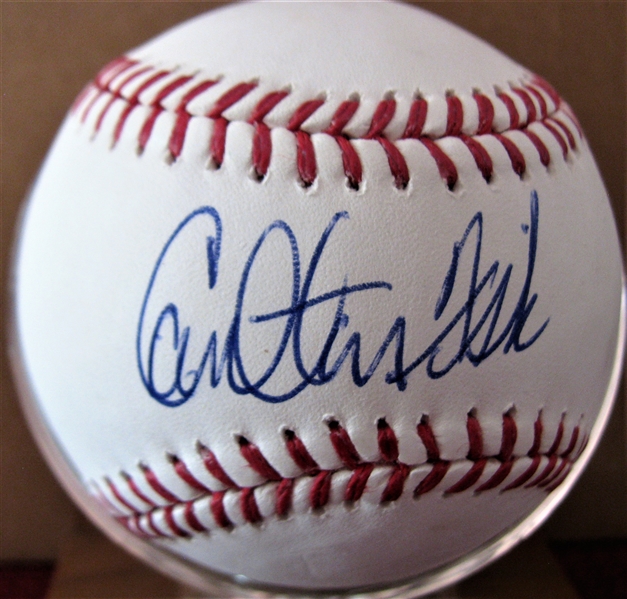 CARLTON FISK SIGNED BASEBALL w/SGC COA