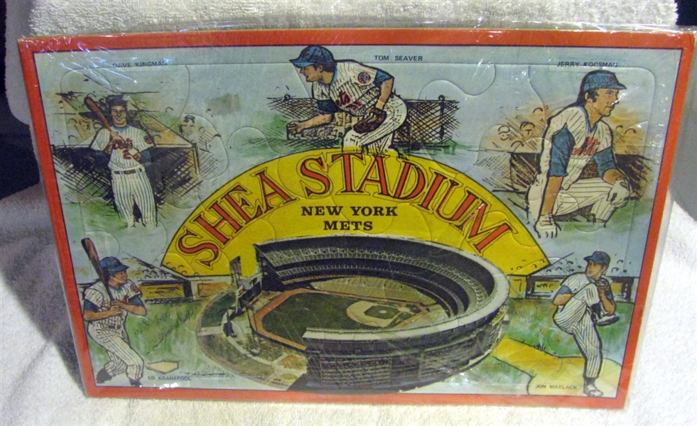 70's NEW YORK METS SHEA STADIUM PUZZLE w/SEAVER & KOOSMAN