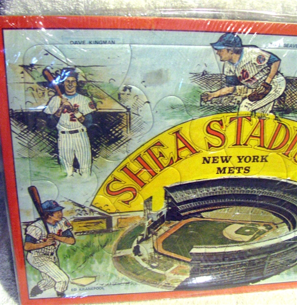 70's NEW YORK METS SHEA STADIUM PUZZLE w/SEAVER & KOOSMAN