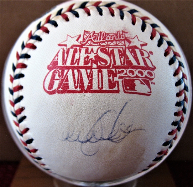 DEREK JETER 2000 ALL STAR GAME SIGNED BASEBALL w/STEINER COA