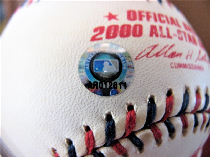 DEREK JETER 2000 ALL STAR GAME SIGNED BASEBALL w/STEINER COA