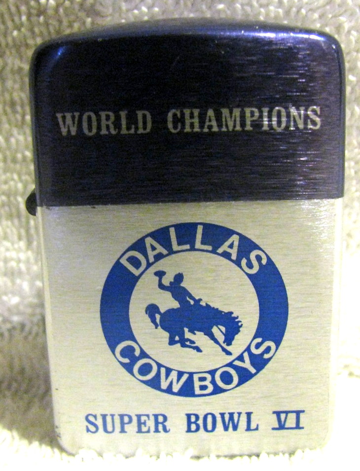 Lot Detail - 70's DALLAS COWBOYS WORLD CHAMPIONS - SUPER BOWL VI LIGHTER