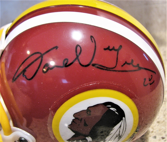 KENNY HOUSTON HOF 86 & DARRELL GREEN #28 SIGNED FOOTBALL mini HELMET w/SGC COA