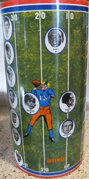 1971 NEW YORK GIANTS PLAYERS TRASH CAN