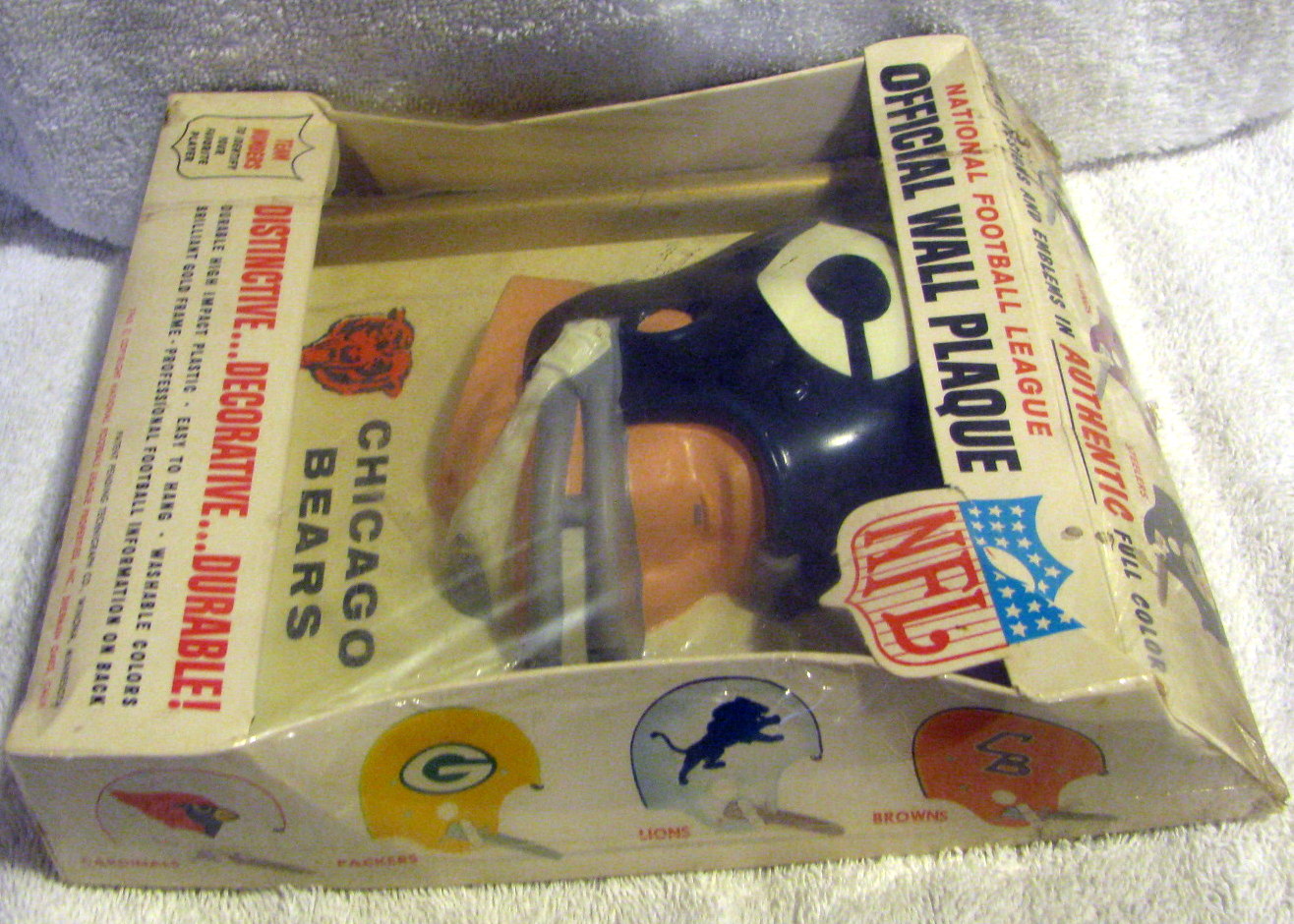 Chicago Bears 1965 NFL Technigraph Helmet Plaque