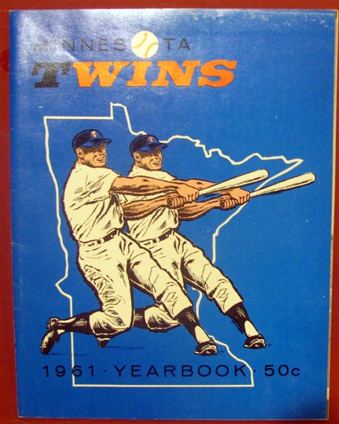 1961 MINNESOTA TWINS YEARBOOK- 1st YEAR OF FRANCHISE