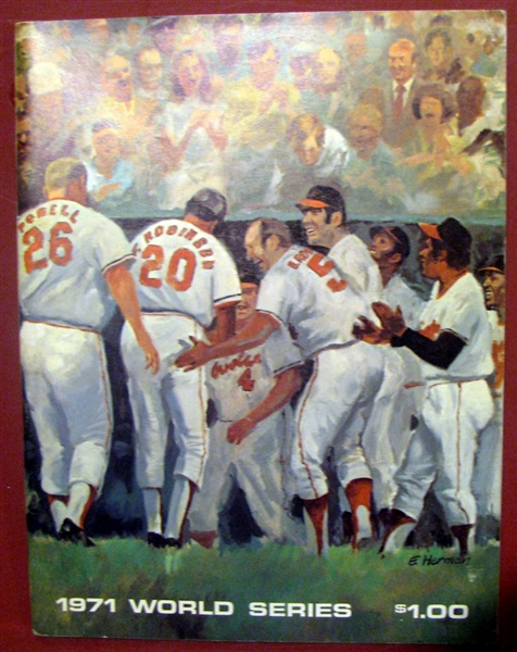 1971 WORLD SERIES PROGRAM - ORIOLES vs PIRATES