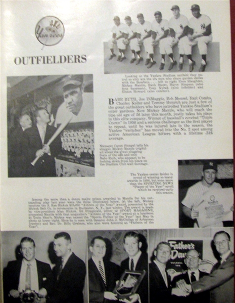 1957 WORLD SERIES PROGRAM - YANKEES vs BRAVES