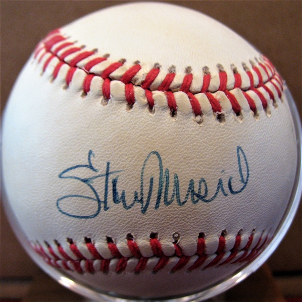 STAN MUSIAL SIGNED BASEBALL w/SGC COA