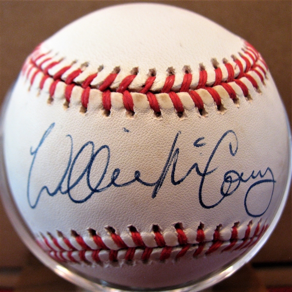 WILLIE MCCOVEY SIGNED BASEBALL w/CAS COA