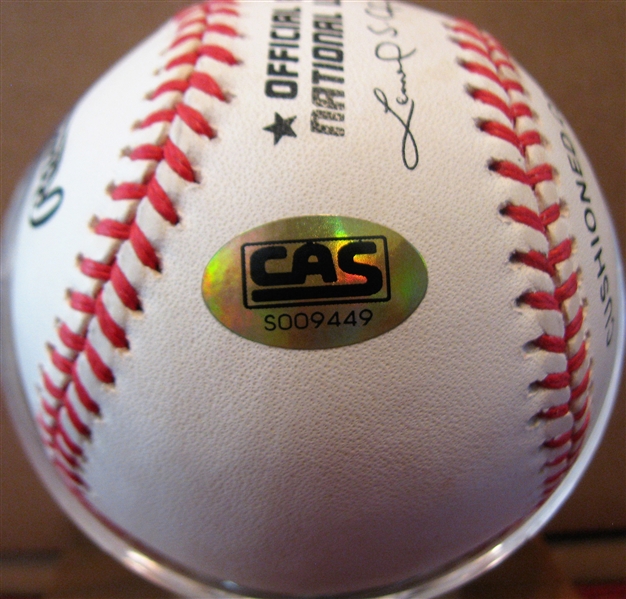 WILLIE MCCOVEY SIGNED BASEBALL w/CAS COA