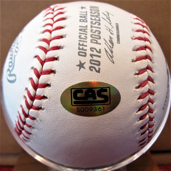 JOE GIRARDI SIGNED BASEBALL w/CAS COA