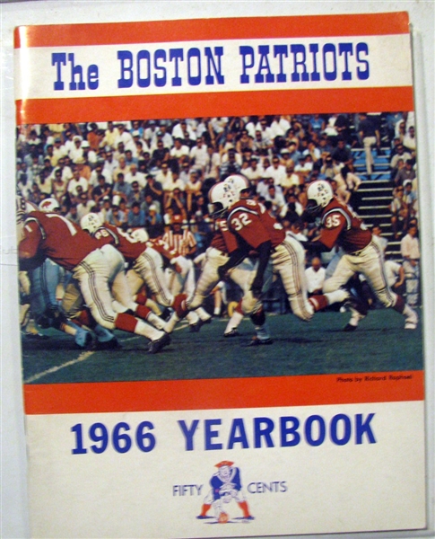 1966 BOSTON PATRIOTS YEARBOOK