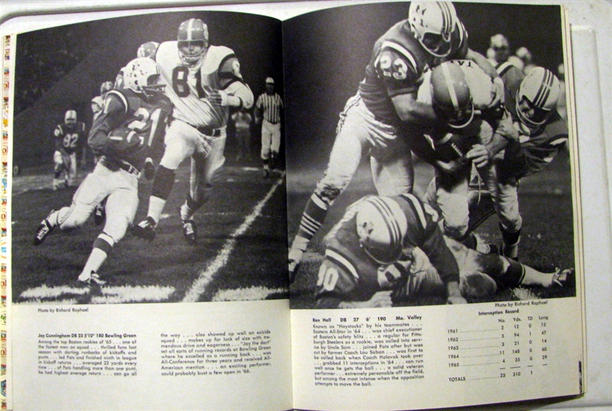 1966 BOSTON PATRIOTS YEARBOOK