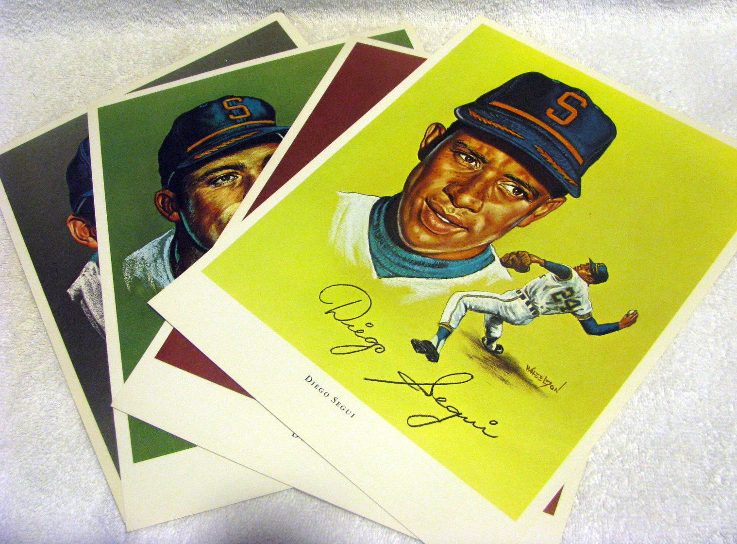 Lot Detail - 1969 JOHN WHEELDON's SEATTLE PILOTS PLAYER PORTRAITS (4)