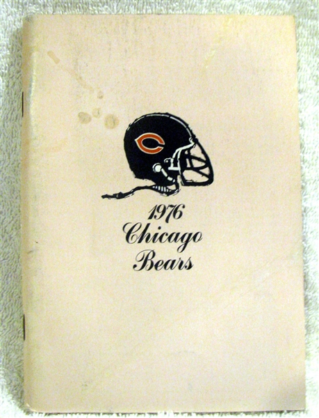 1976 CHICAGO BEARS MEDIA GUIDE