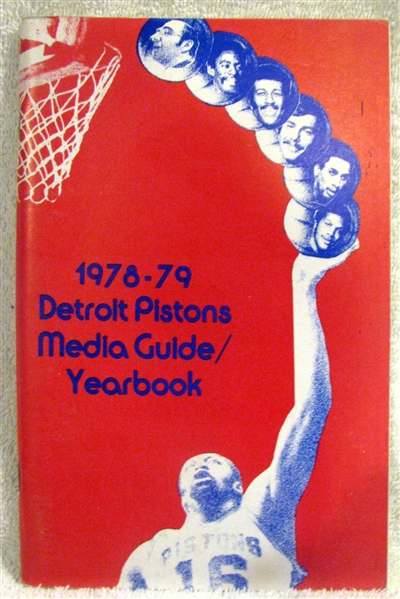 1978-79 DETROIT PISTONS MEDIA GUIDE / YEARBOOK