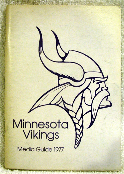 1977 MINNESOTA VIKINGS MEDIA GUIDE