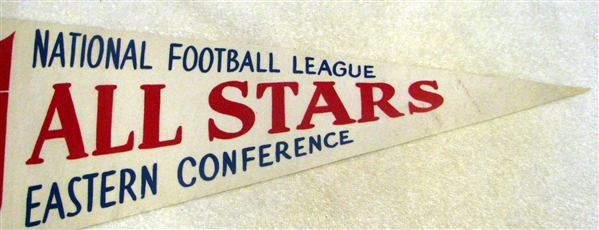 60's NFL EASTERN CONFERENCE ALL-STARS PENNANT - SUPER RARE!