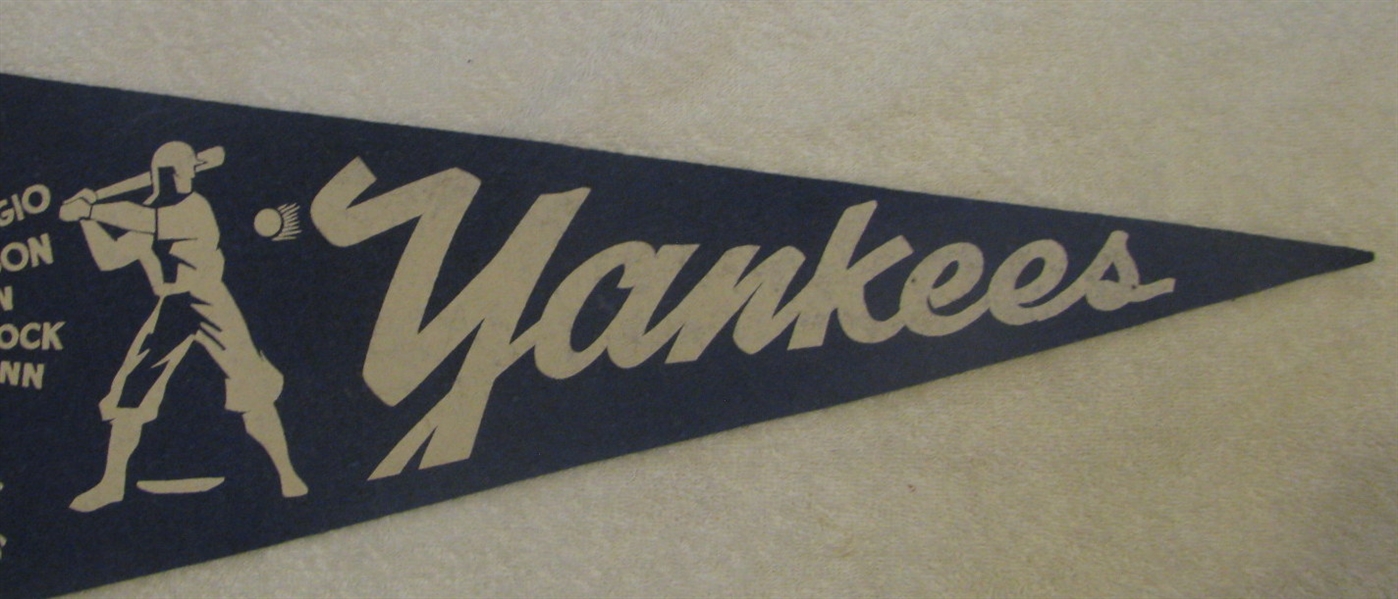 1947 NEW YORK YANKEES WORLD SERIES PENNANT - RARE!