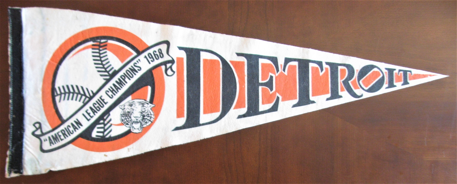 1968 DETROIT TIGERS AMERICAN LEAGUE CHAMPIONS PENNANT
