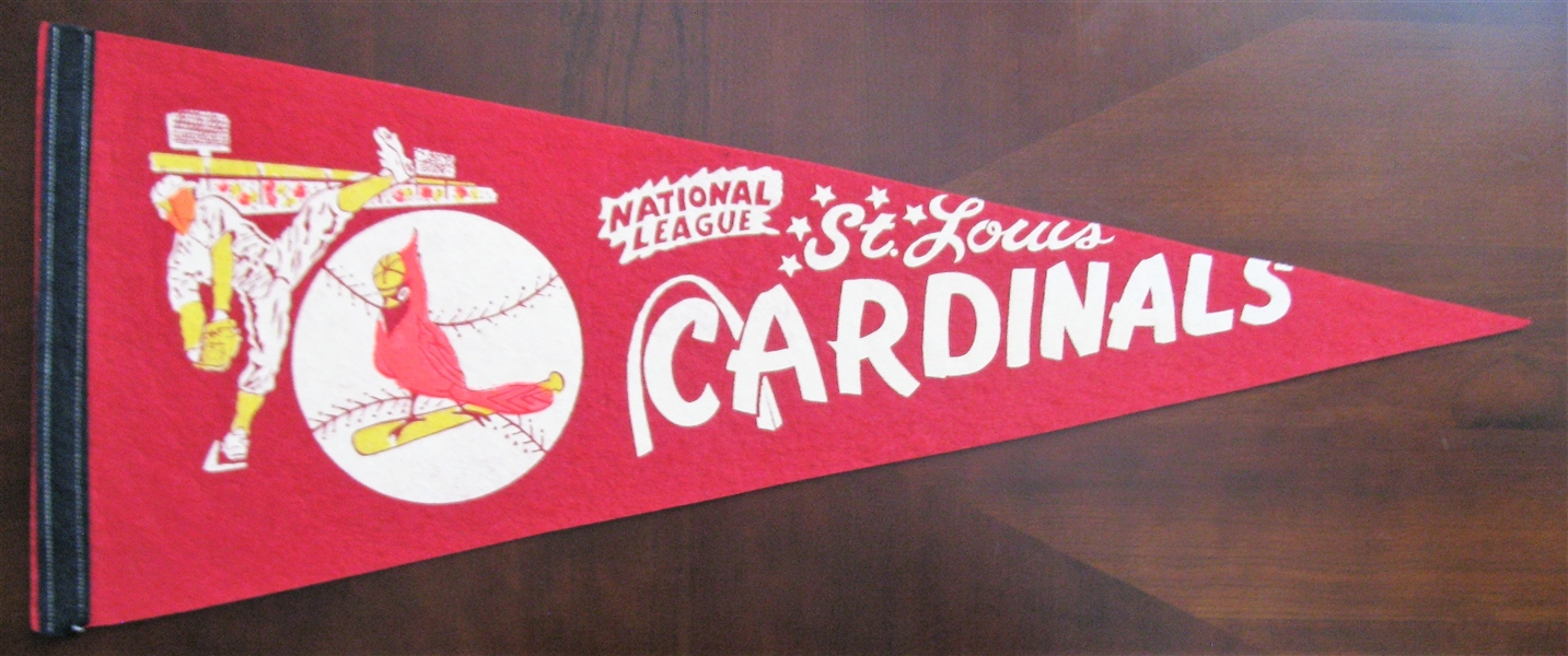 60's ST LOUIS CARDINALS NATIONAL LEAGUE FULL SIZE PENNANT