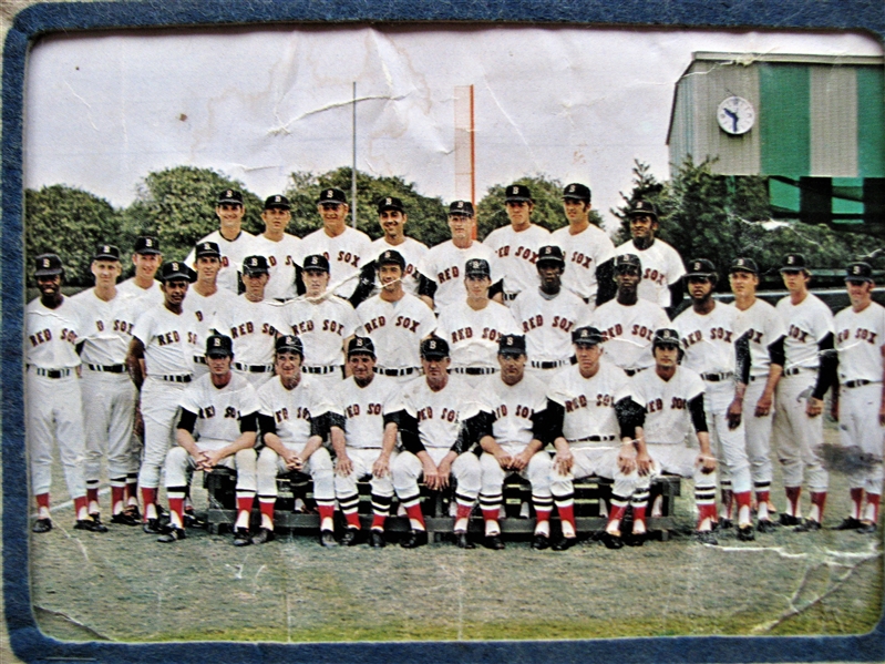 1973 BOSTON RED SOX TEAM PICTURE BASEBALL PENNANT