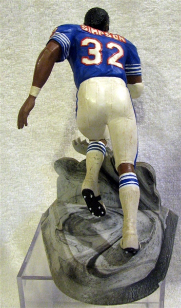 1991 O.J. SIMPSON AUTOGRAPHED SALVINO STATUE- 2003 YARDS