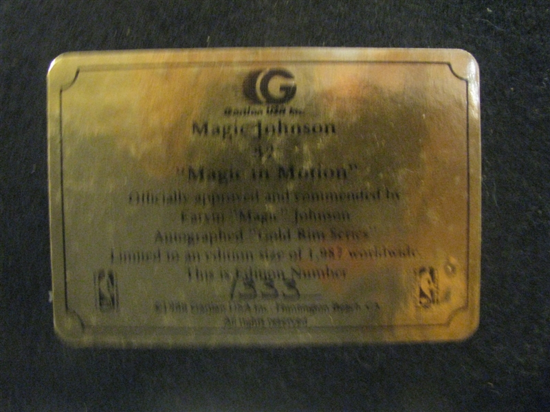 1988 MAGIC JOHNSON AUTOGRAPHED GARTLAND STATUE