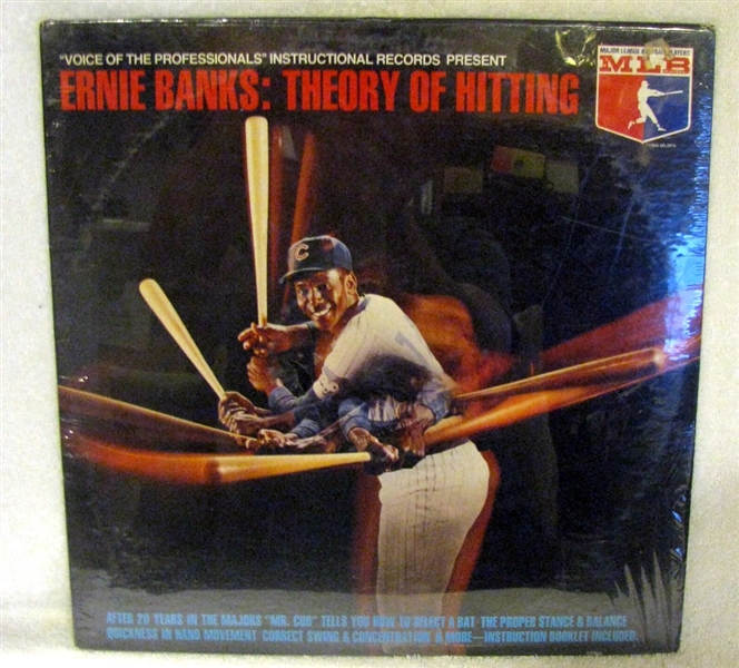 1972 ERNIE BANKS: THEORY OF HITTING RECORD ALBUM - SEALED