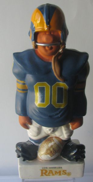 60's LOS ANGELES RAMS KAIL LARGE STANDING LINEMAN STATUE