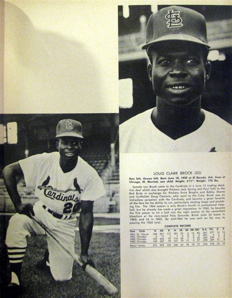 1964 ST. LOUIS CARDINALS YEARBOOK