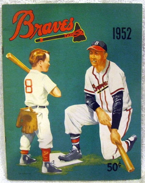 1952 BOSTON BRAVES YEARBOOK - LAST YEAR IN BOSTON