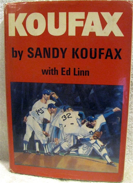 1966 KOUFAX SIGNED BOOK w/CAS COA