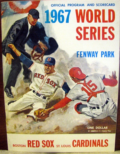 1967 WORLD SERIES PROGRAM - RED SOX vs CARDINALS - RED SOX ISSUE