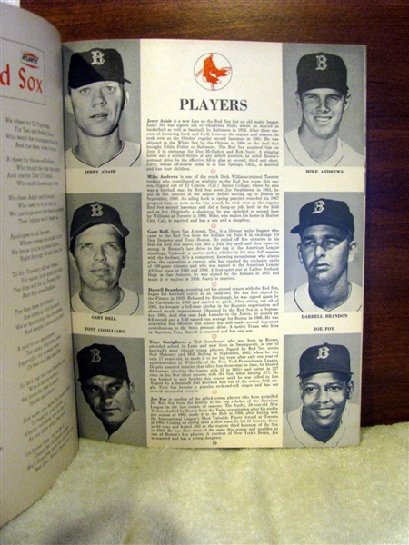 1967 WORLD SERIES PROGRAM - RED SOX vs CARDINALS - RED SOX ISSUE