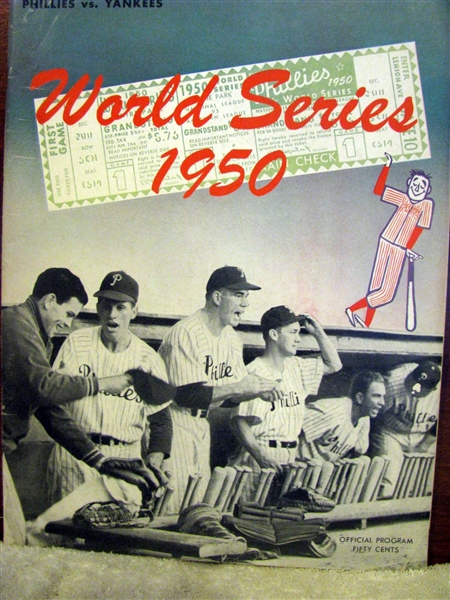 1950 WORLD SERIES PROGRAM - PHILLIES vs YANKEES - PHILLIES ISSUE