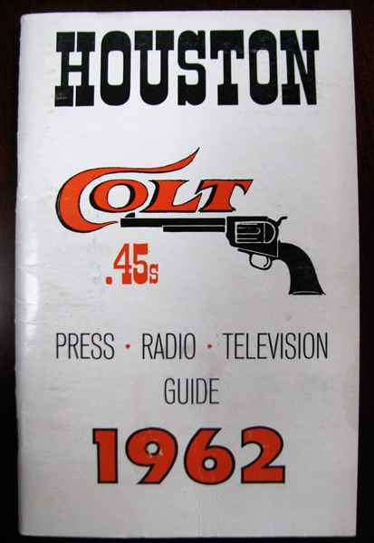 1962 HOUSTON COLT 45's 1ST MEDIA GUIDE