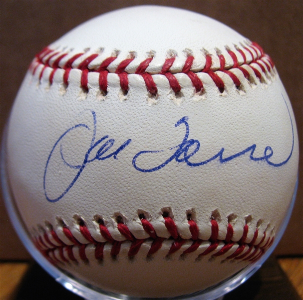 JOE TORRE SIGNED BASEBALL w/CAS COA