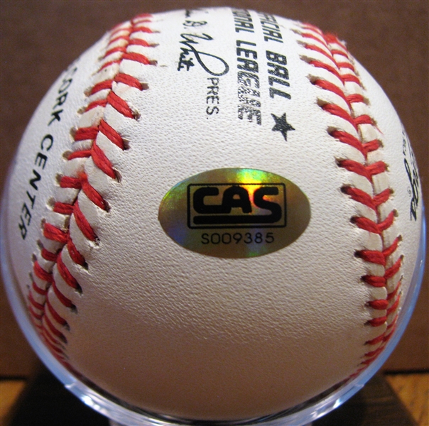 TOM SEAVER SIGNED BASEBALL w/CAS COA