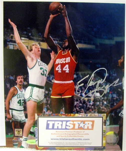 ELVIN HAYES SIGNED 8 X 10 PHOTO w/TRISTAR COA